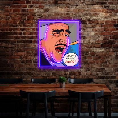 Vicente Fernandez Artwork Neon Signs Custom