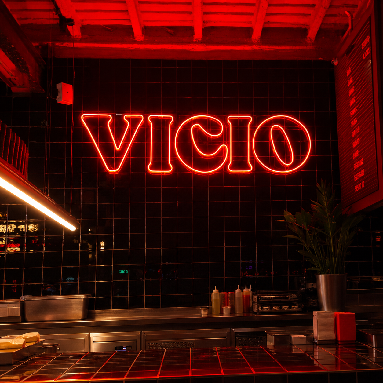 Vicio LED Neon Sign - 02 High-Converting Product Image