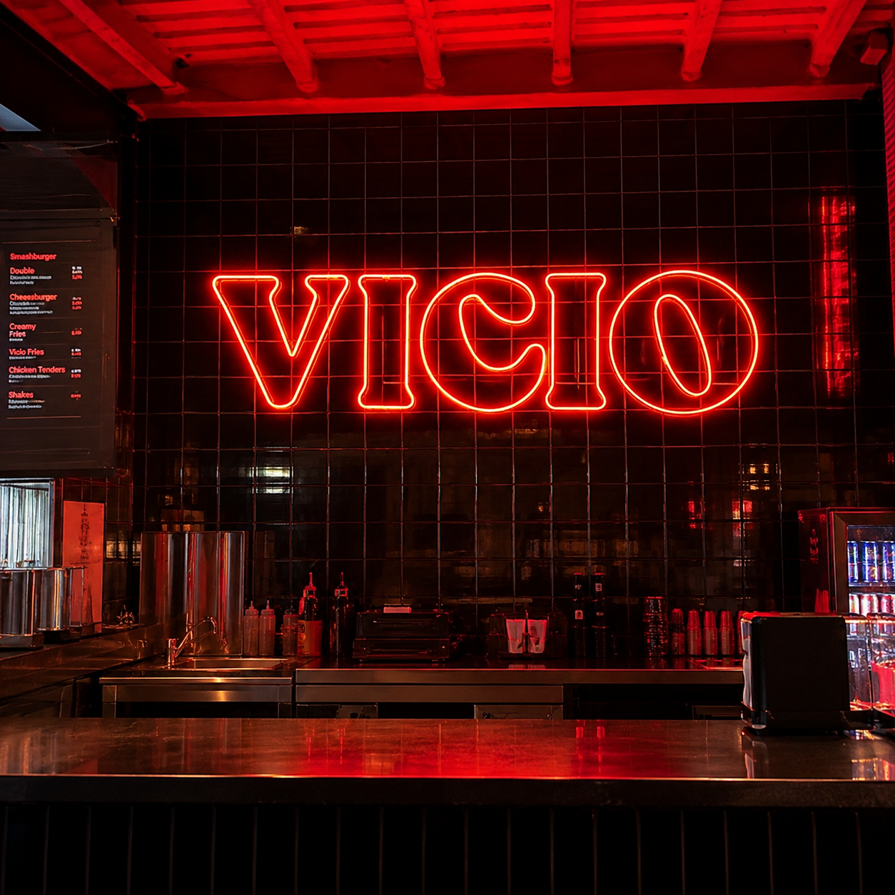 Vicio LED Neon Sign - 03 Real Lifestyle Scene