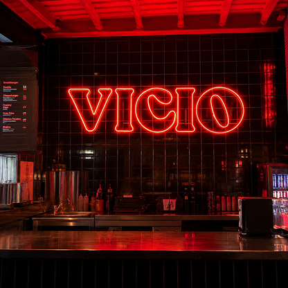 Vicio LED Neon Sign - 03 Real Lifestyle Scene