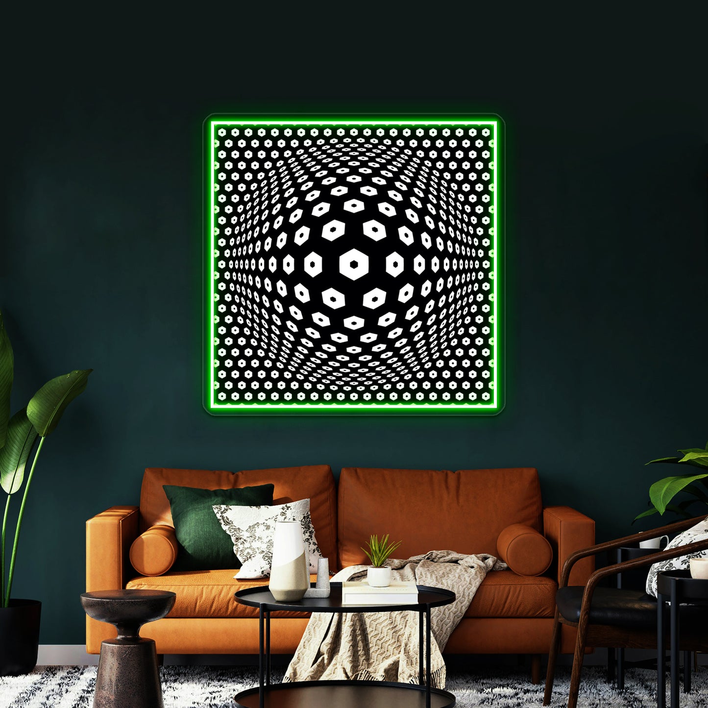 Victor Vasarely Homage 9 Wall Artwork Neon Signs