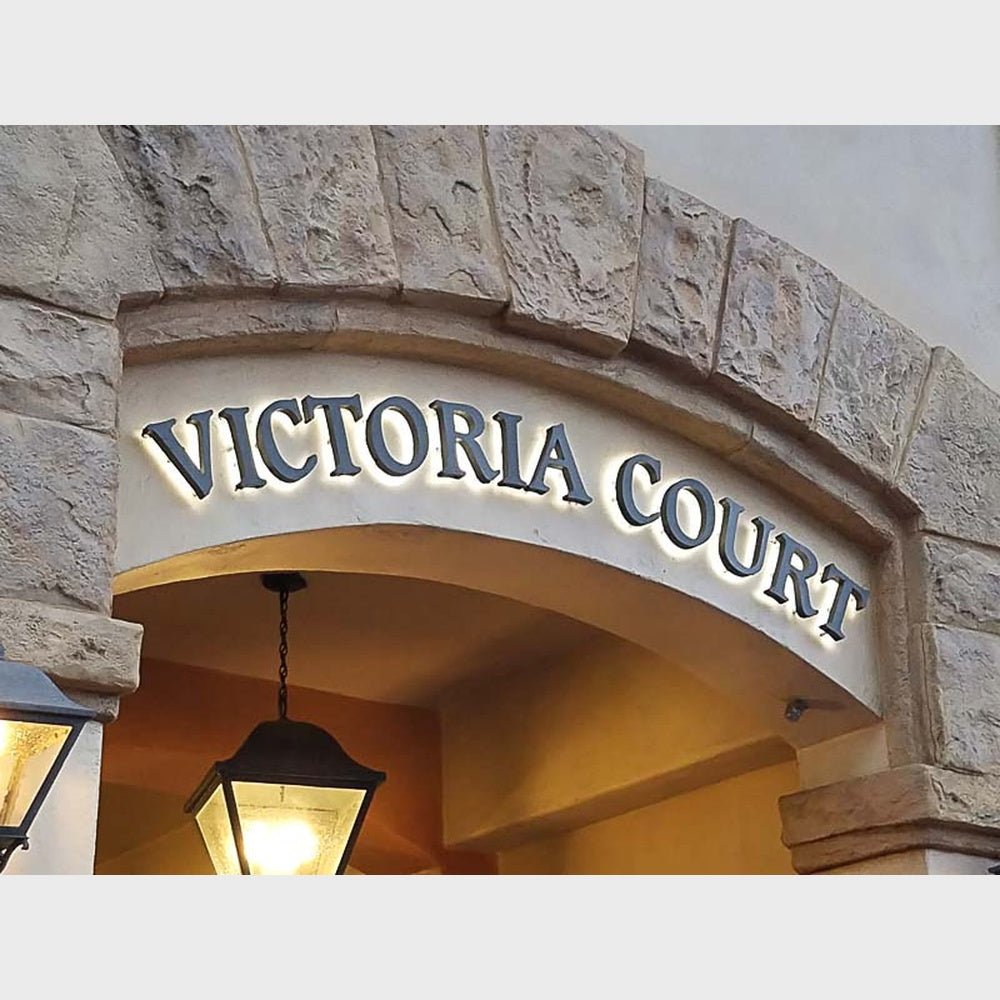Victoria Court4 3D Backlit Channel Letters Led Light Sign - Shineneon