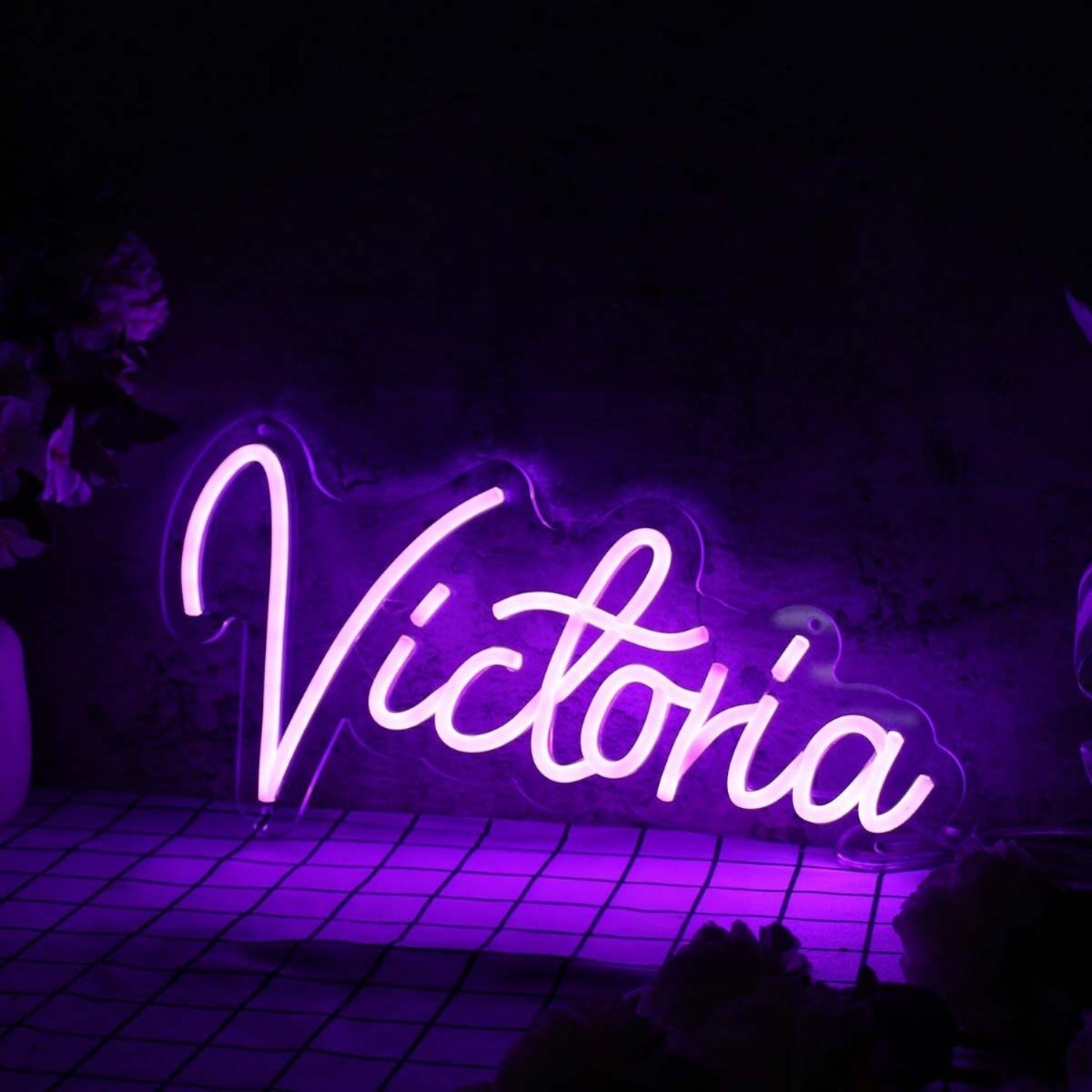 Victoria Purple Led Neon Sign - Shineneon