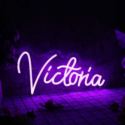Victoria Purple Led Neon Sign - Shineneon
