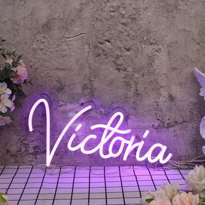 Victoria Purple Led Neon Sign - Shineneon