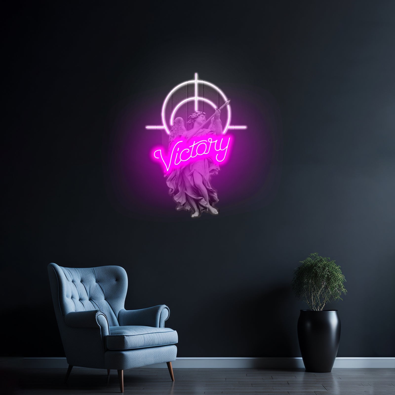 Victory Angel Custom Led Signs Artwork For Sale