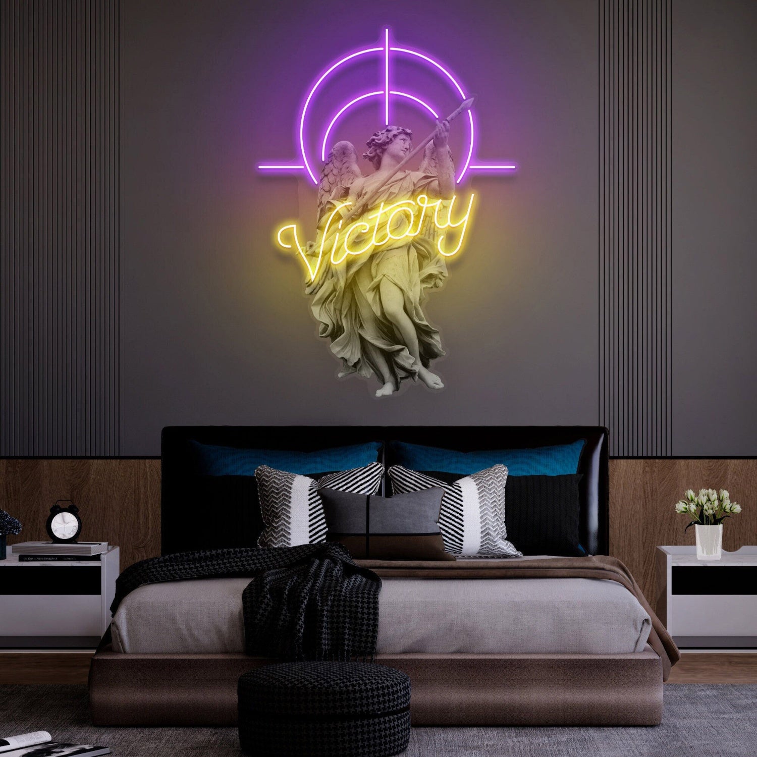 Victory Angel Led Uv Neon Sign | Shineneon