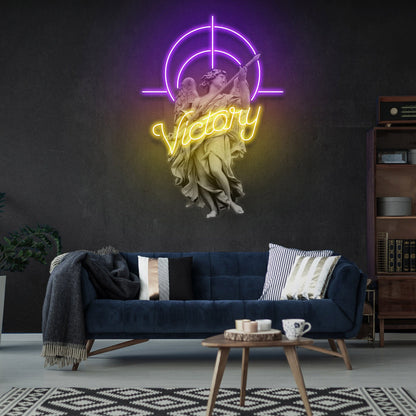 Victory Angel Led Uv Neon Sign | Shineneon