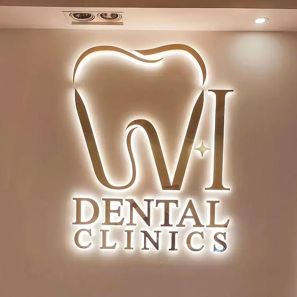Vidental Clinics 3D Backlit Letters Business Metal Led Sign - Shineneon