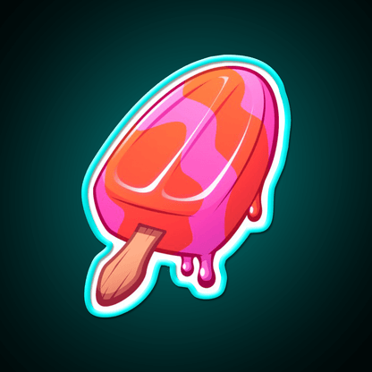 Video Game Popsicle Fruity Snack Food Led Neon Sign Rgb Color - Shineneon