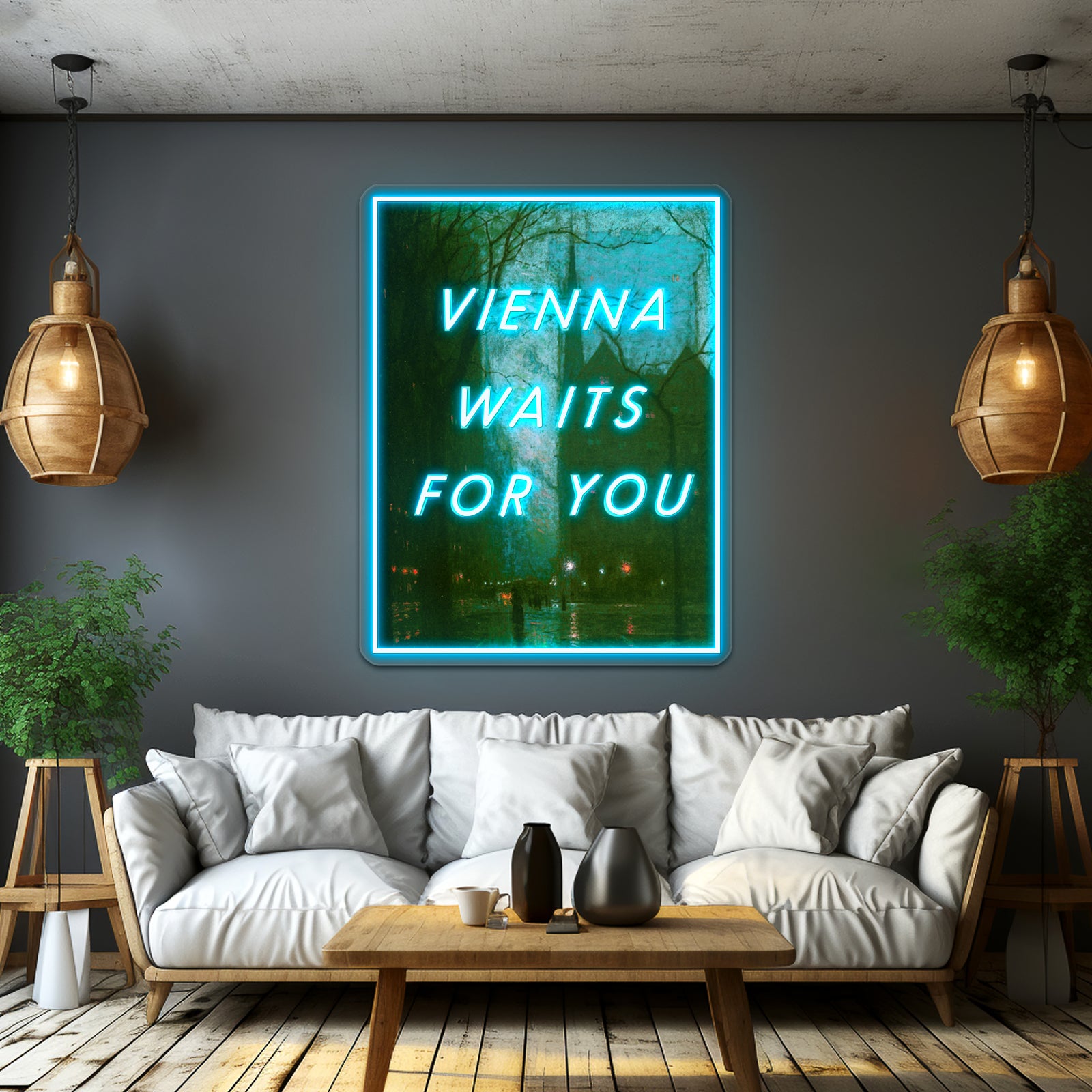 Vienna Waits For You Artwork Neon Signs Custom | Shineneon