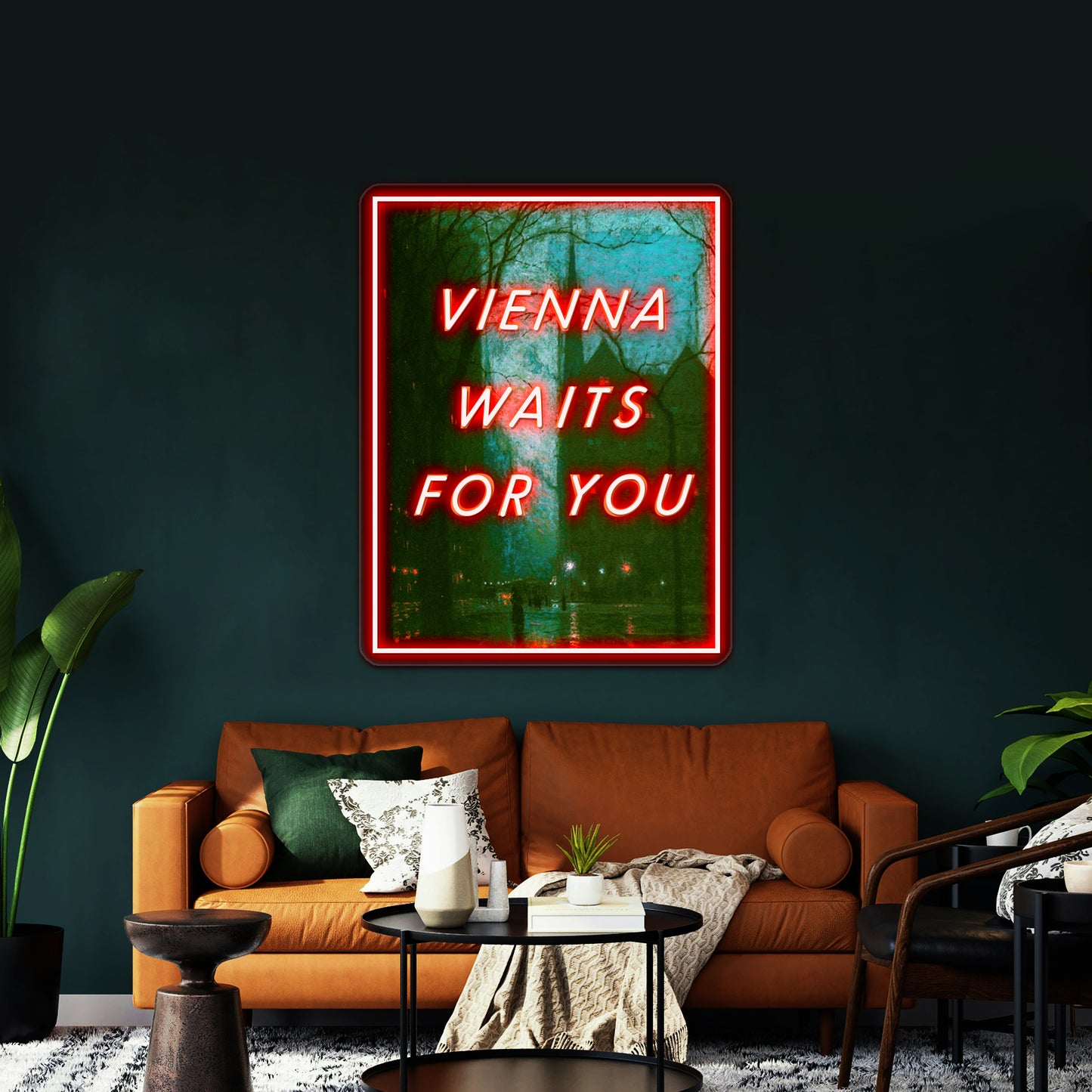 Vienna Waits For You Artwork Neon Signs Custom