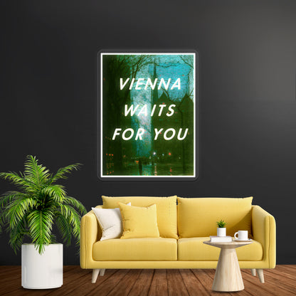 Vienna Waits For You Artwork Neon Signs Custom