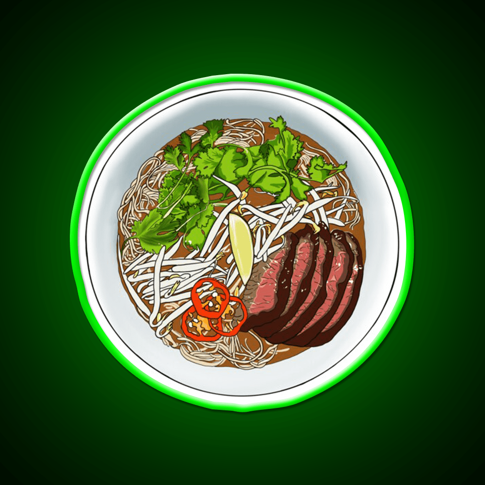 Vietnamese Pho Noodles Fast Food Led Neon Sign For Burger Place Rgb Color - Shineneon