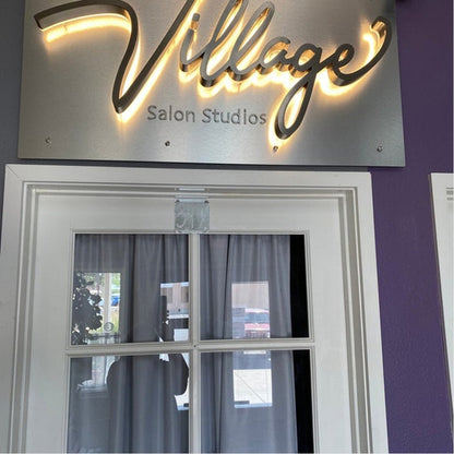 Village Salon 3D Backlit Channel Letters Led Light Sign