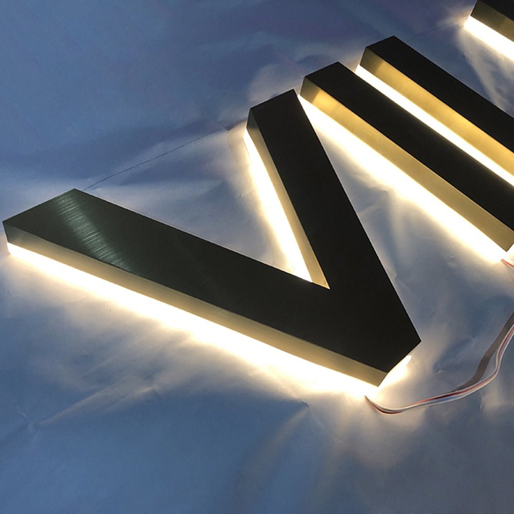 Ville Neuve Hollywood 3D Backlit Channel Letters Led Light Sign - Shineneon