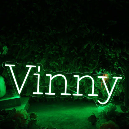 Vinny Green Led Neon Sign - Shineneon
