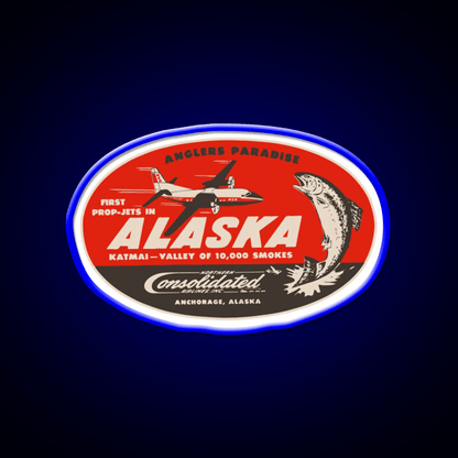 Vintage Alaska Airlines Whiskey Drink Bar Led Neon Sign Rgb Color - Shineneon