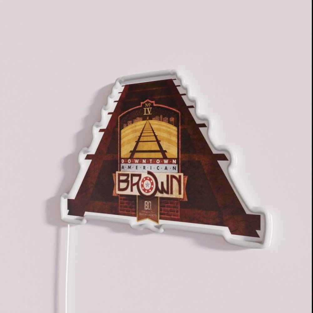 Vintage American Brown Beer Rgb Led Neon Sign - Shineneon