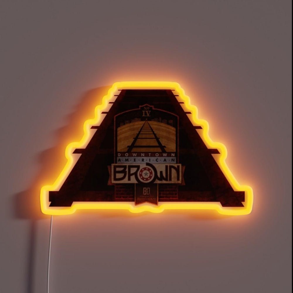 Vintage American Brown Beer Rgb Led Neon Sign - Shineneon