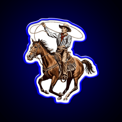 Vintage American Cowboy Whiskey Drink Bar Led Neon Sign Rgb Color - Shineneon