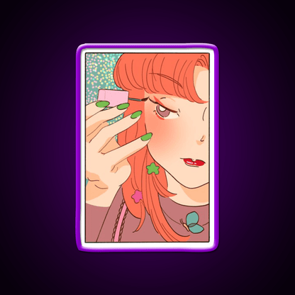 Vintage Anime Nail Salon Led Neon Sign Rgb Color - Shineneon