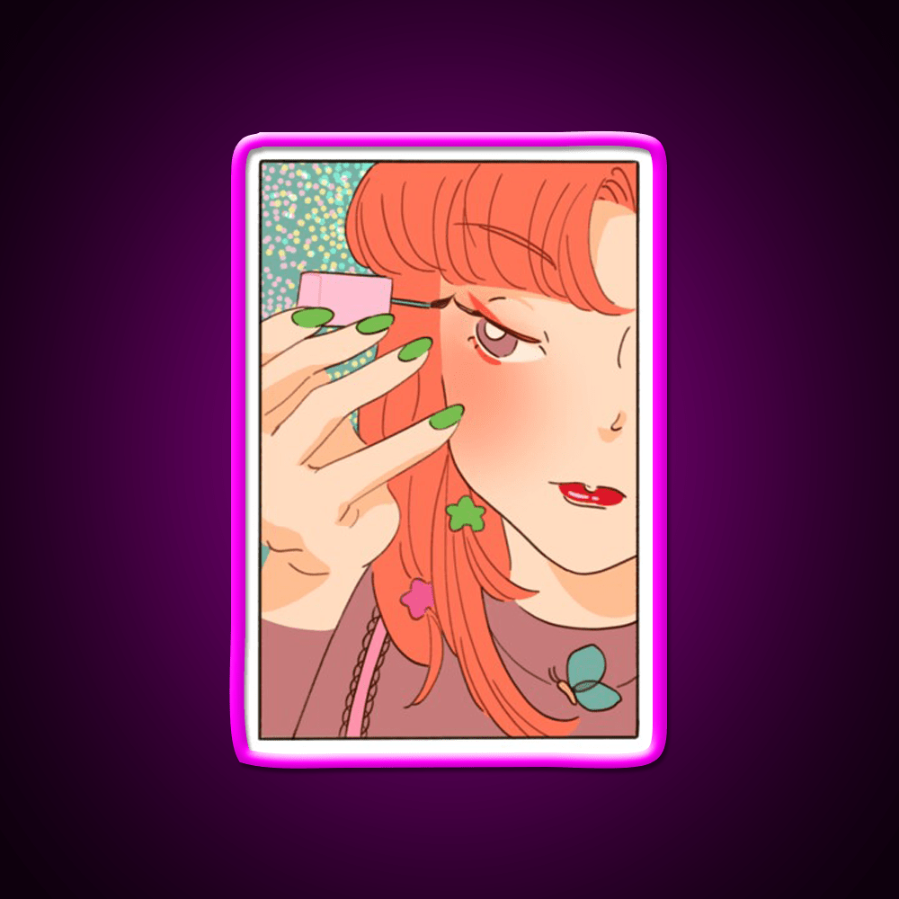 Vintage Anime Nail Salon Led Neon Sign Rgb Color - Shineneon