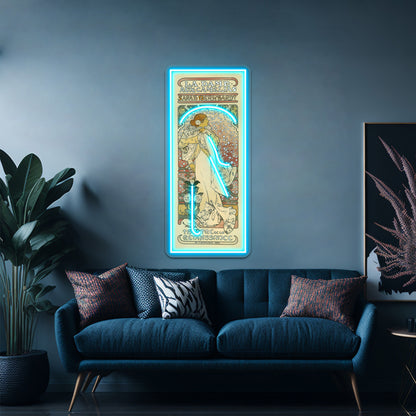 Vintage Art Nouveau Painting Wall Artwork Neon Signs | Shineneon