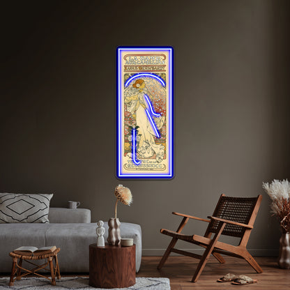 Vintage Art Nouveau Painting Wall Artwork Neon Signs | Shineneon