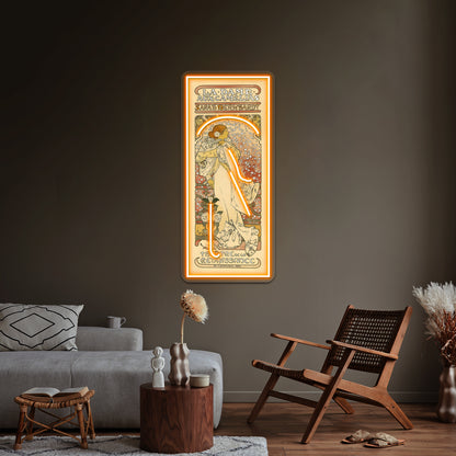 Vintage Art Nouveau Painting Wall Artwork Neon Signs | Shineneon