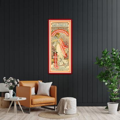 Vintage Art Nouveau Painting Wall Artwork Neon Signs | Shineneon