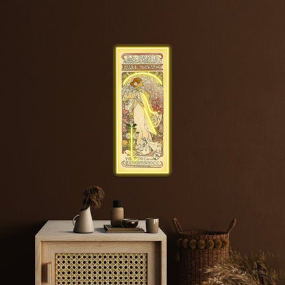 Vintage Art Nouveau Painting Wall Artwork Neon Signs | Shineneon