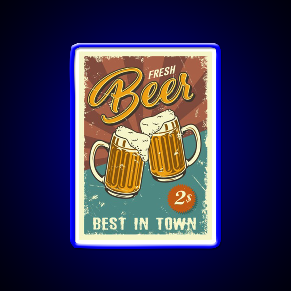 Vintage Beer Man Cave Bar Led Neon Sign Rgb Color