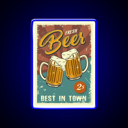 Vintage Beer Man Cave Bar Led Neon Sign Rgb Color