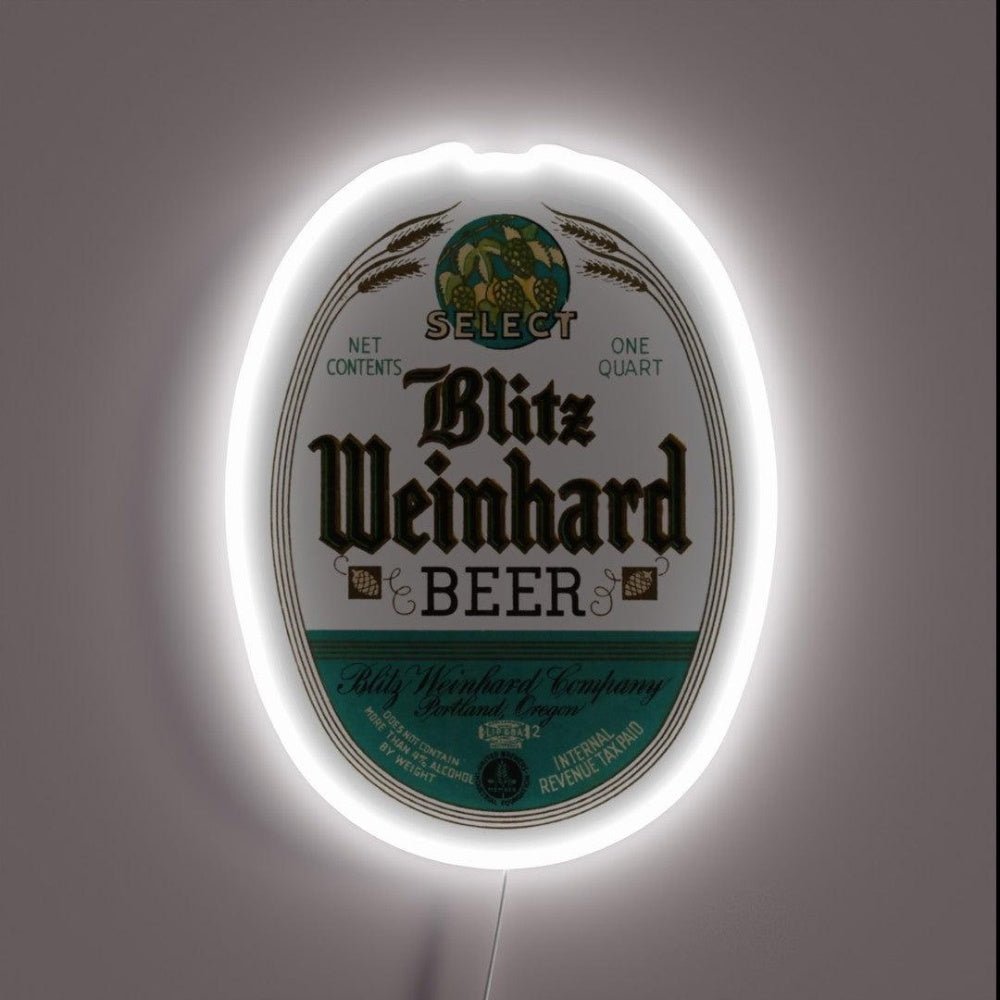 Vintage Blitz Weinhard Select Beer Portland Oregon Led Neon Sign - Shineneon