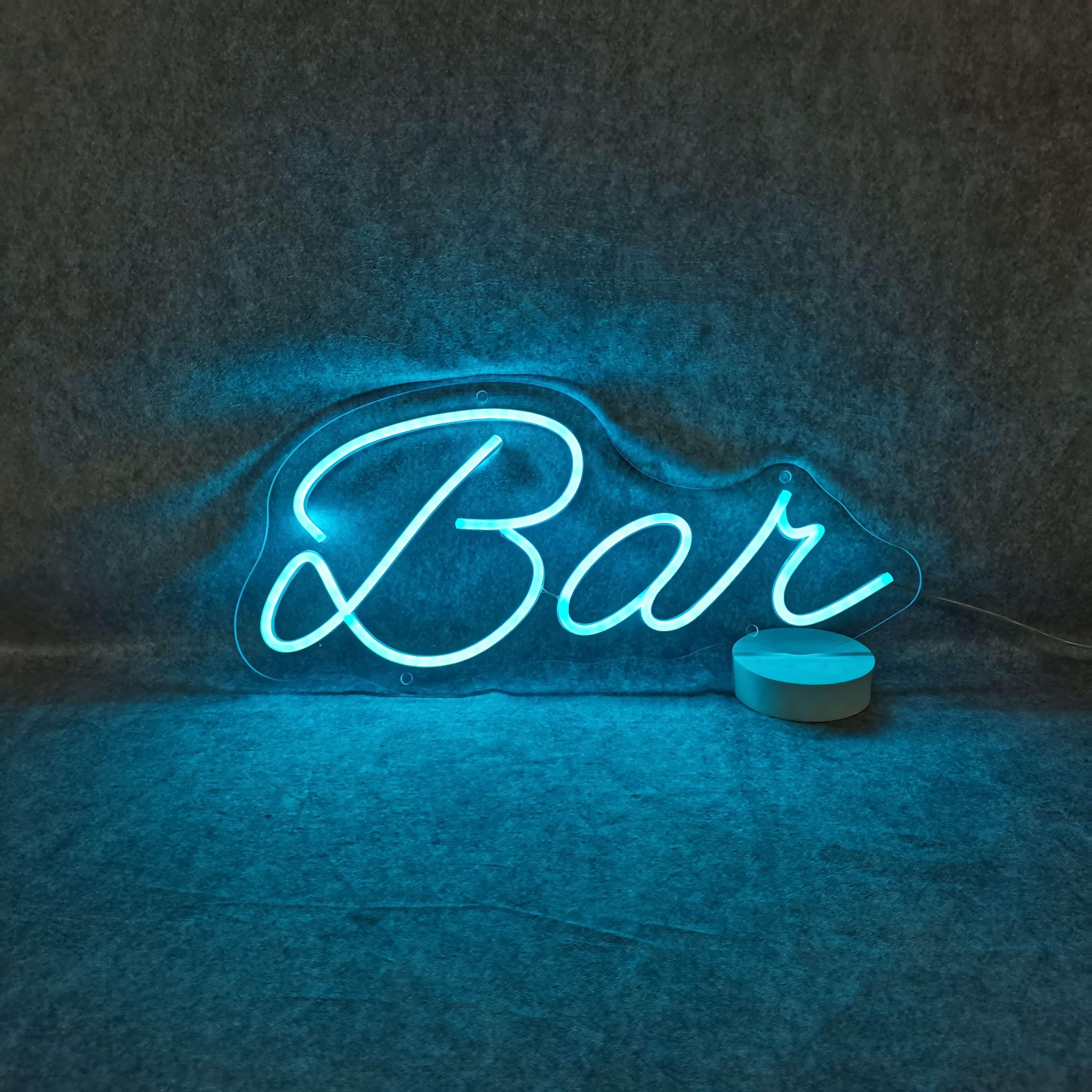 Vintage Blue Bar Led Neon Sign For Lounge Restaurant Decor | Shineneon