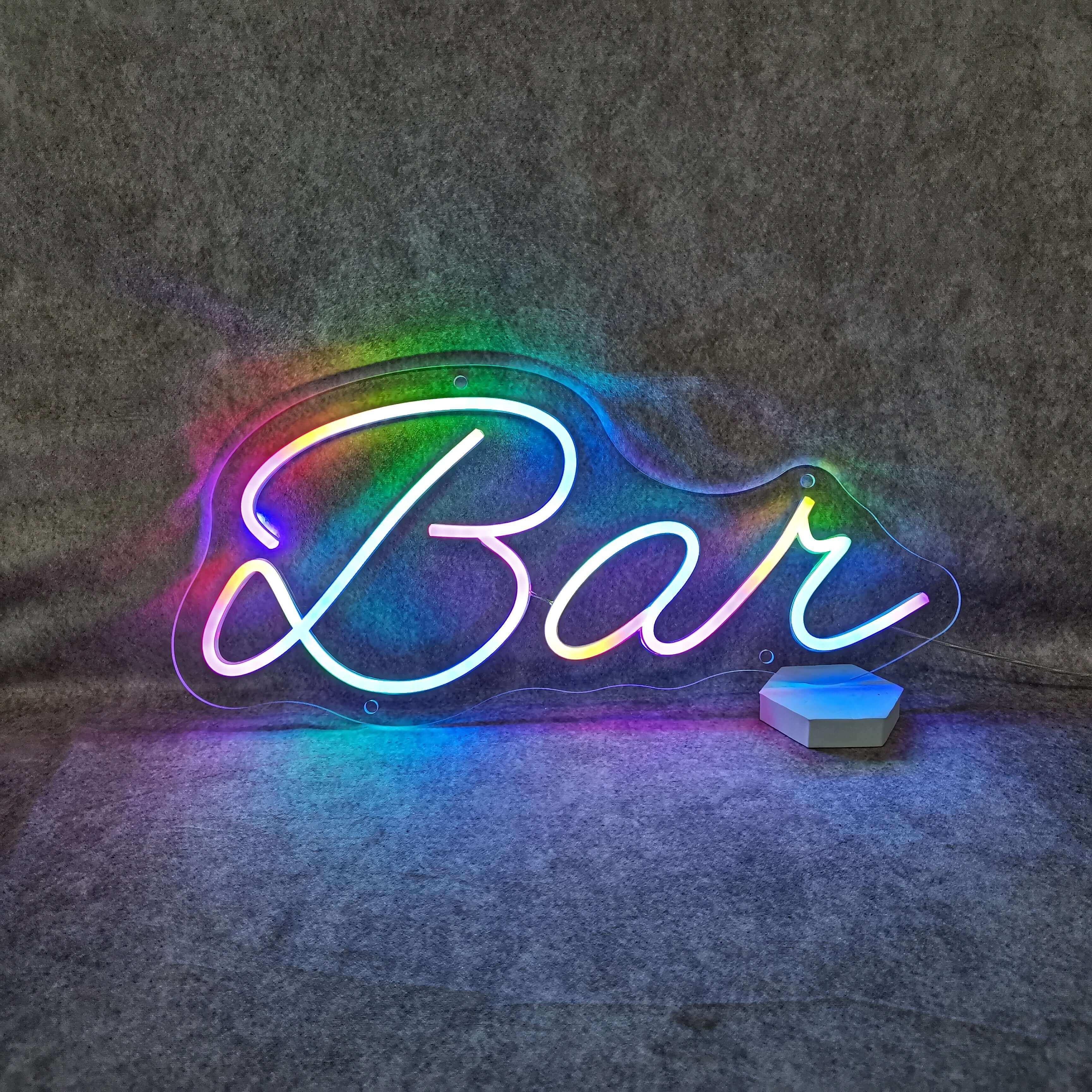 Vintage Blue Bar Led Neon Sign For Lounge Restaurant Decor | Shineneon
