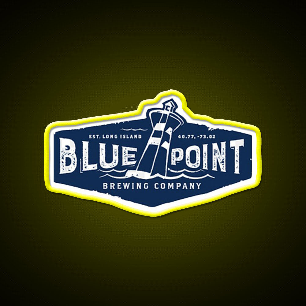 Vintage Blue Point Brewing Company Beer Bar Decor Led Neon Sign Rgb Color