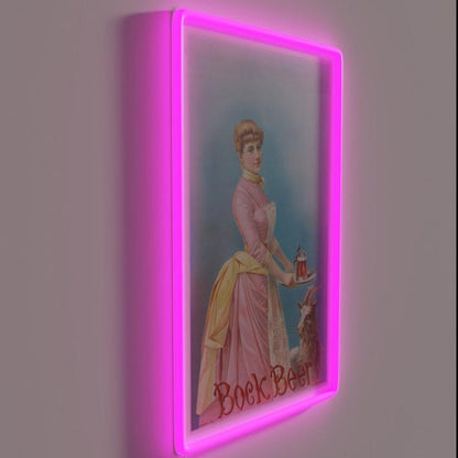 Vintage Bock Beer Jerome Schile Vintage Beer Rgb Led Neon Sign - Shineneon