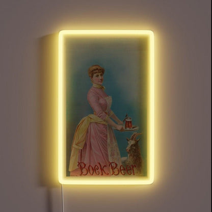 Vintage Bock Beer Jerome Schile Vintage Beer Rgb Led Neon Sign - Shineneon