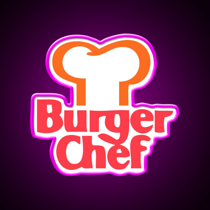 Vintage Burger Chef Fast Food Led Neon Sign For Burger Place Rgb Color - Shineneon