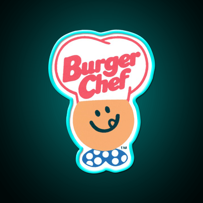 Vintage Burger Chef Fast Food Led Neon Sign For Burger Place Wall Art Rgb Color - Shineneon
