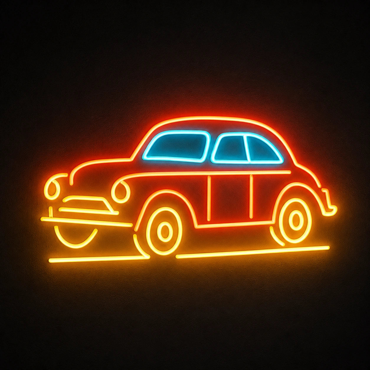 Vintage Car Profile LED Neon Sign main product image