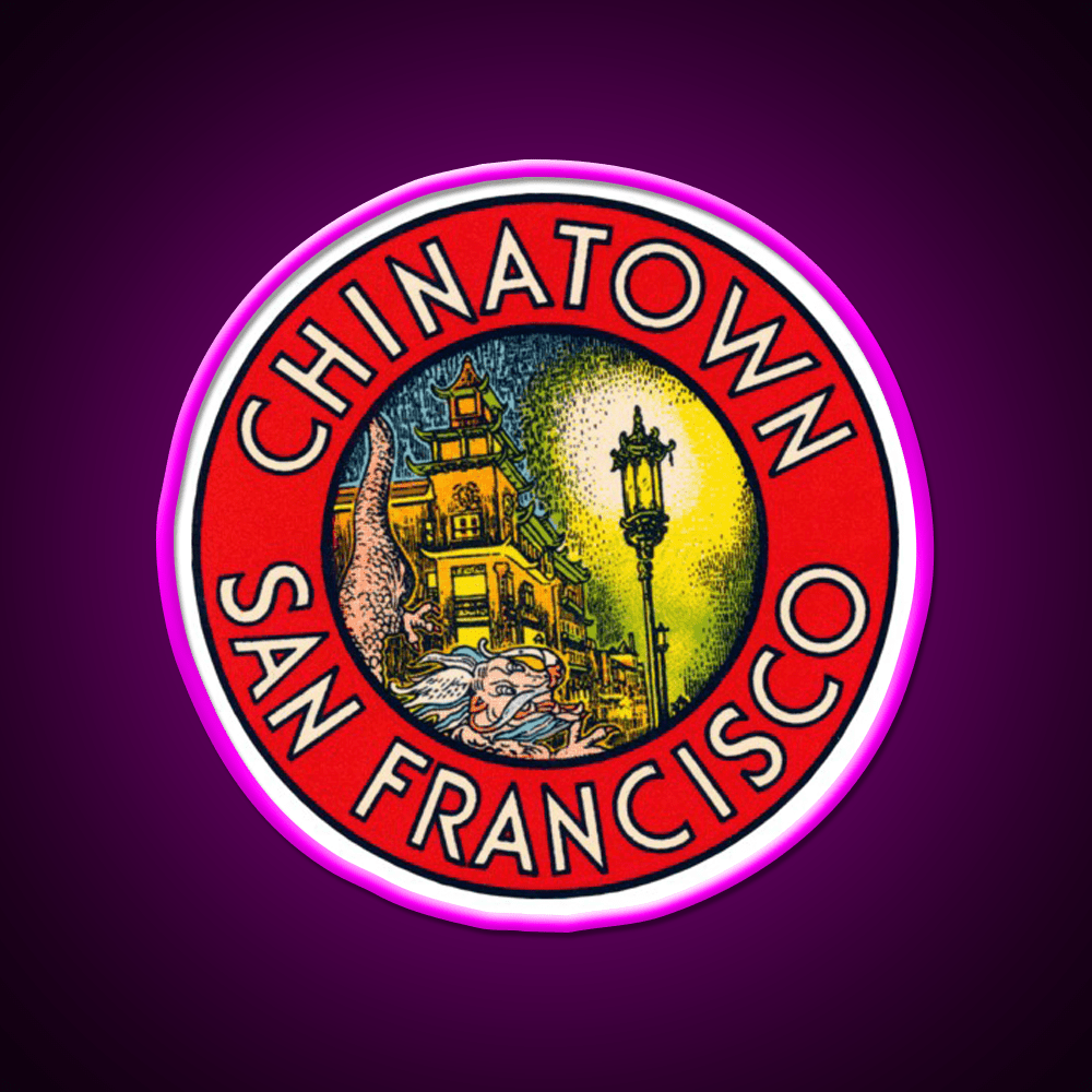 Vintage Chinatown San Francisco Asian Cultural Led Neon Sign Rgb Color - Shineneon