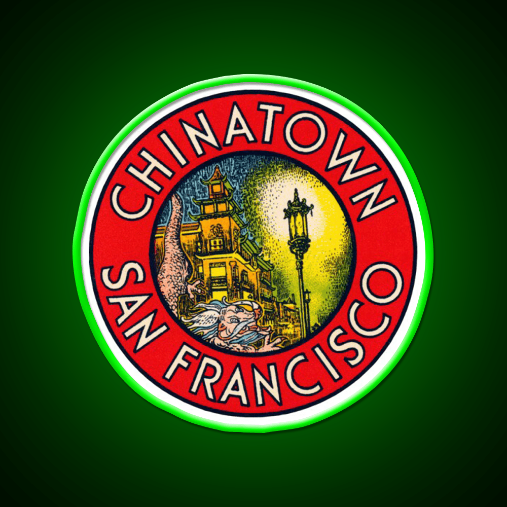 Vintage Chinatown San Francisco Asian Cultural Led Neon Sign Rgb Color - Shineneon