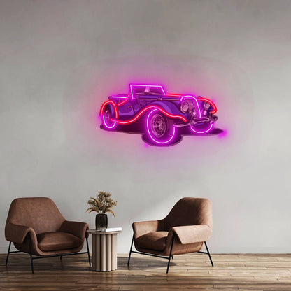 Vintage Classic Car Led Neon Sign Light Custom Led Signs