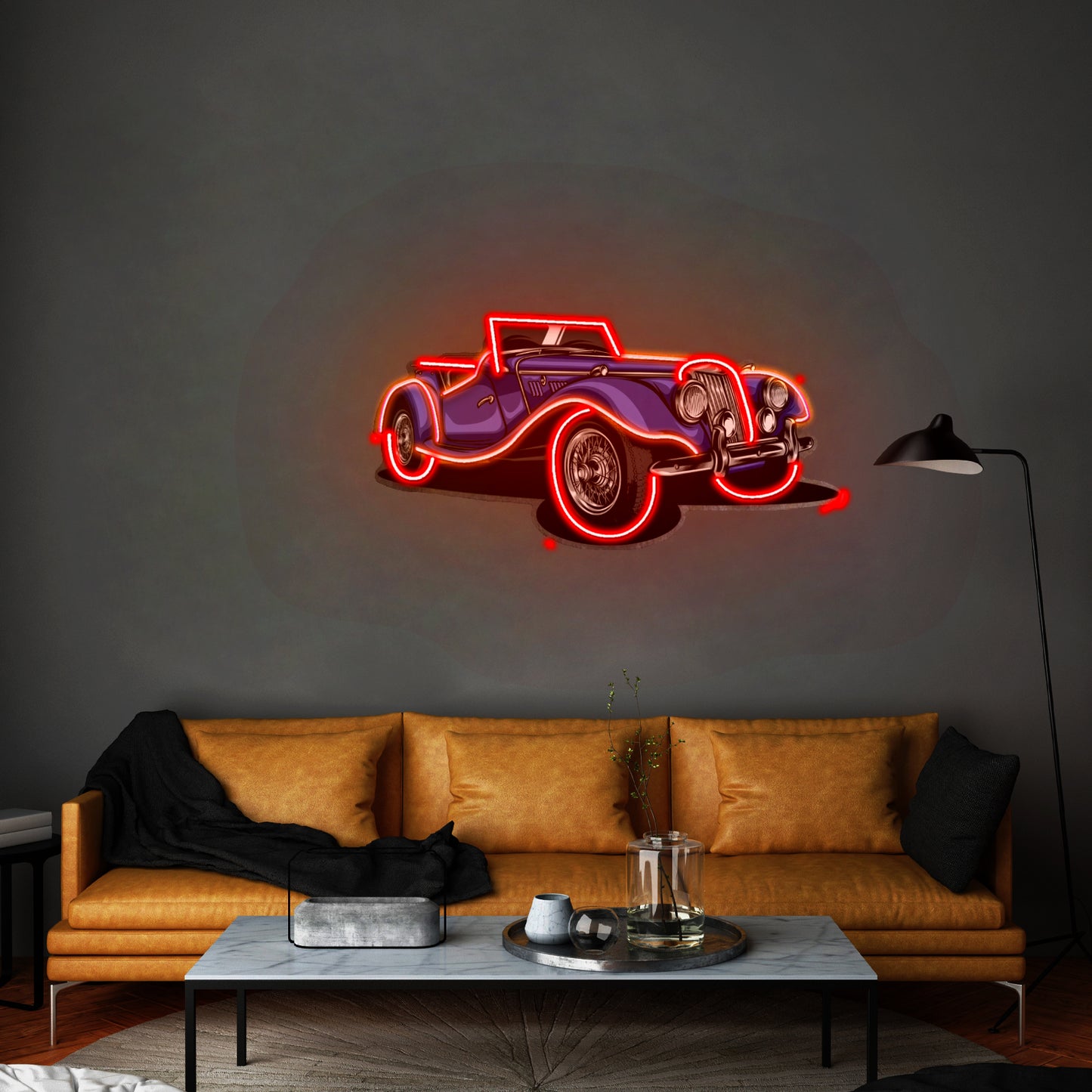 Vintage Classic Car Led Neon Sign Light Custom Led Signs