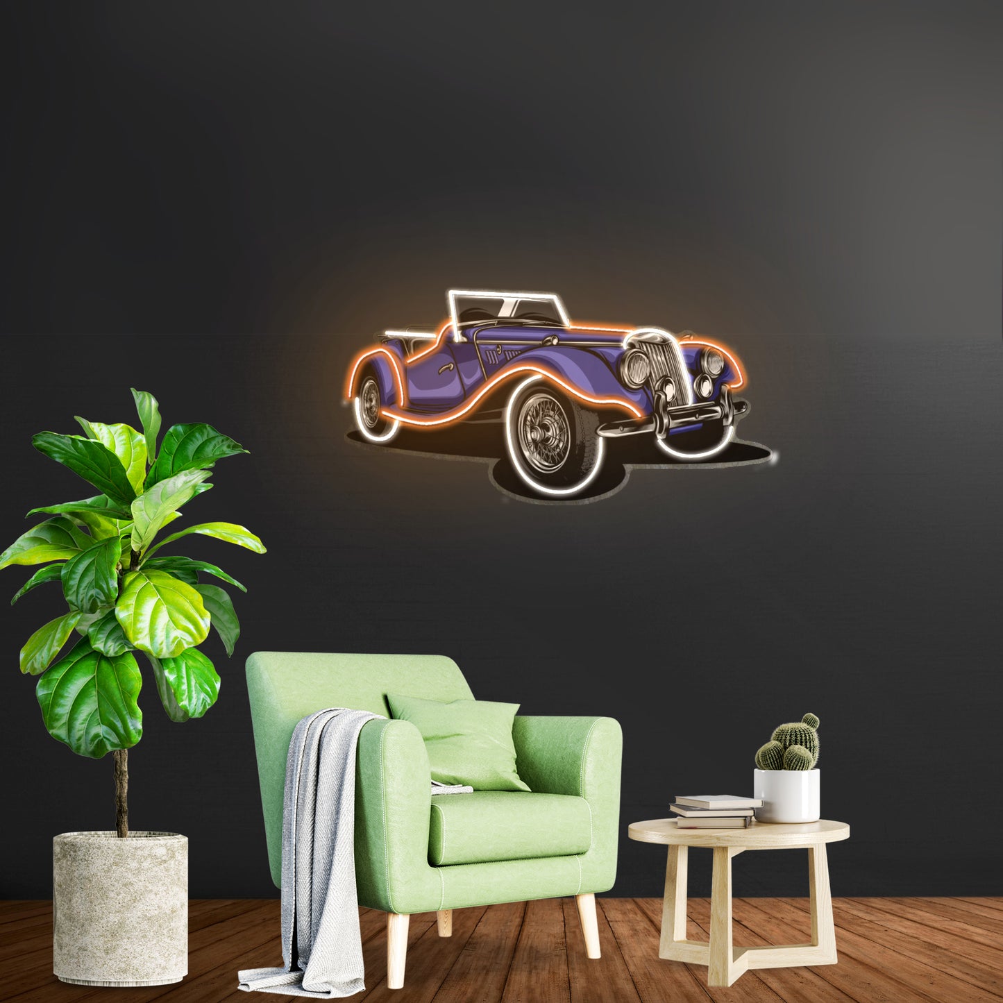 Vintage Classic Car Led Neon Sign Light Custom Led Signs