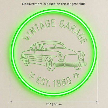 Vintage Garage Classic Car LED Neon Sign - Shineneon