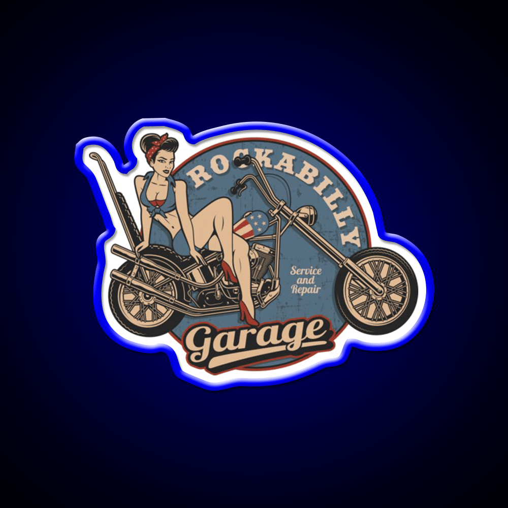 Vintage Girl On Bike Service Welcome Led Neon Sign Open Sign Rgb Color - Shineneon